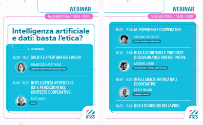 Intelligenza artificiale e dati: basta l’etica? Il webinar PICO del 16 giugno